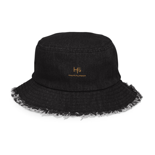 H5 Ripped denim bucket hat